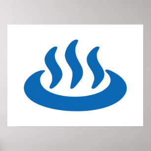 Onsen ♨ Hot Spring 温泉 Japanese Sign