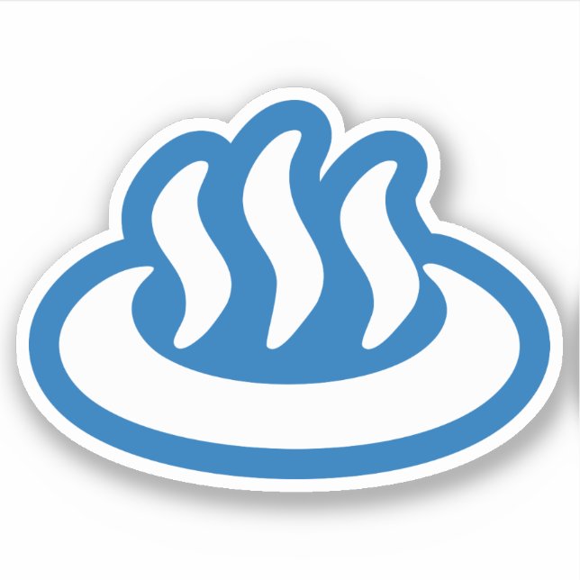 Onsen ♨ Hot Spring 温泉 Japanese Sign (Front)