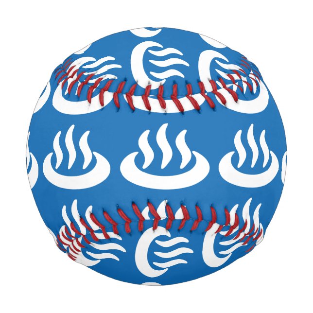 Onsen ♨ Hot Spring 温泉 Japanese Sign Baseball (Front)