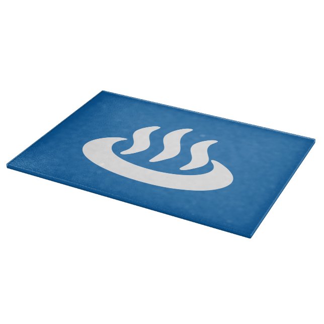 Onsen ♨ Hot Spring 温泉 Japanese Sign Cutting Board (Corner)