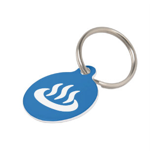 Onsen ♨ Hot Spring 温泉 Japanese Sign Pet Tag