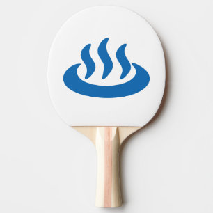Onsen ♨ Hot Spring 温泉 Japanese Sign Ping Pong Paddle