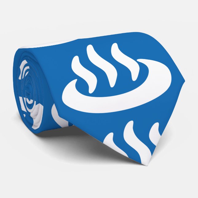 Onsen ♨ Hot Spring 温泉 Japanese Sign Tie (Rolled)