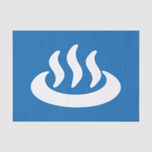 Onsen ♨ Hot Spring 温泉 Japanese Sign Tissue Paper