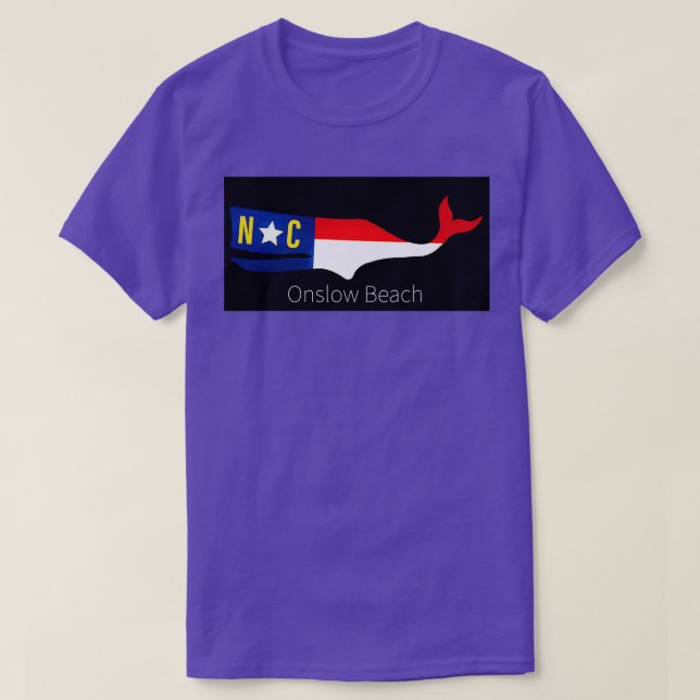 Onslow Beach whale T-Shirt (Design Front)