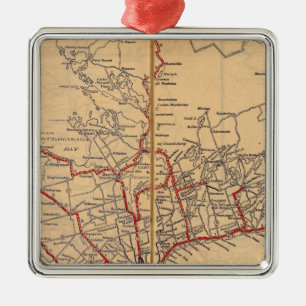 Ontario 3 metal tree decoration