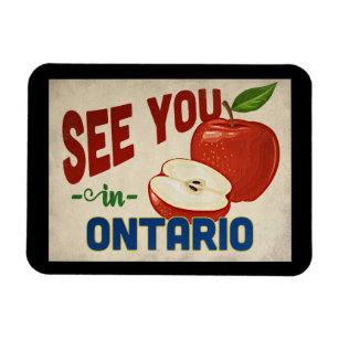 Ontario California Apple - Vintage Travel Magnet