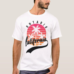 Ontario, California Retro Sunset Men's T-Shirt