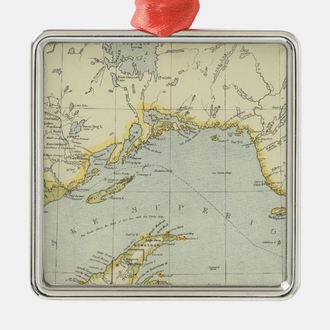 Ontario, Canada Metal Tree Decoration (Front)