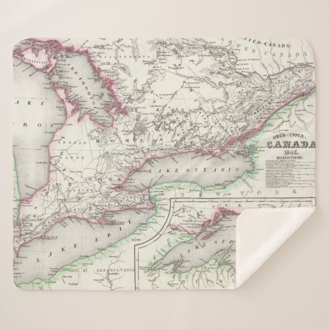 Ontario, Canada Sherpa Blanket (Front (Horizontal))