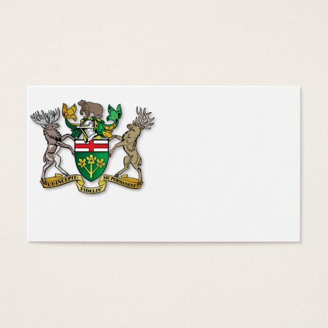 Ontario coat of arms (Front)