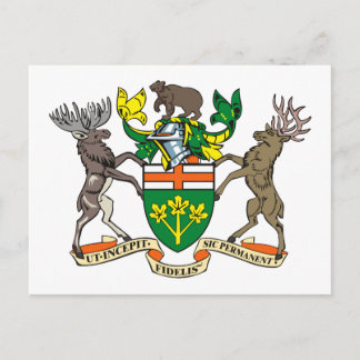 Ontario Coat of Arms Postcard