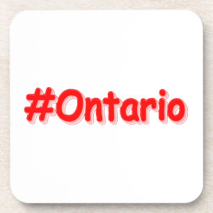 "#Ontario " Cute Design. Buy Now Coaster