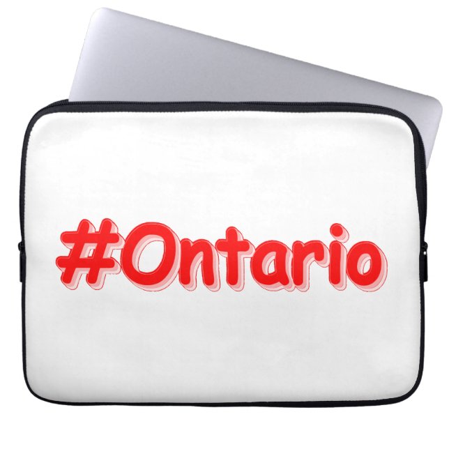 "#Ontario " Cute Design. Buy Now Laptop Sleeve (Front)