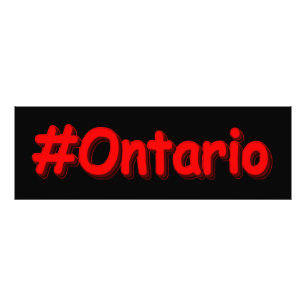 "#Ontario " Cute Design. Buy Now Photo Print