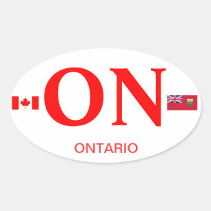 Ontario* Euro-style Oval Stkcer Sticker