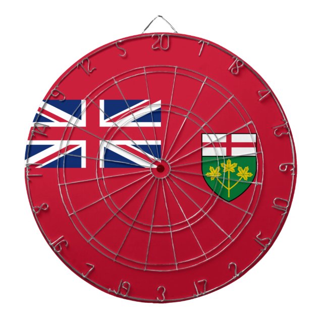 Ontario Flag Dartboard (Front)
