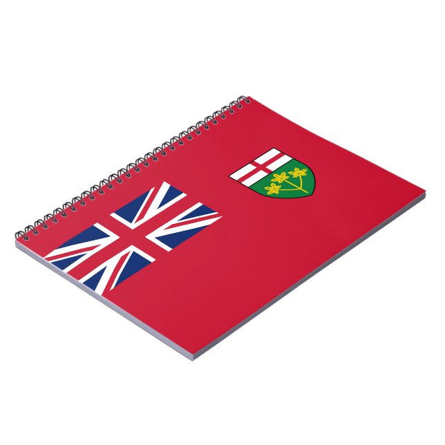 Ontario Flag Notebook (Left Side)