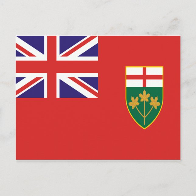 Ontario Flag Postcard (Front)