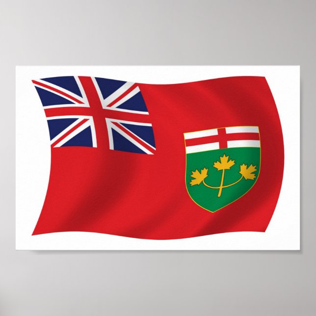 Ontario Flag Poster Print (Front)