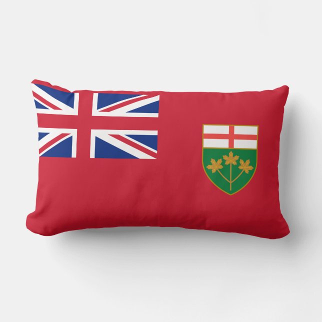 Ontario flag Throw Pillow (Front)