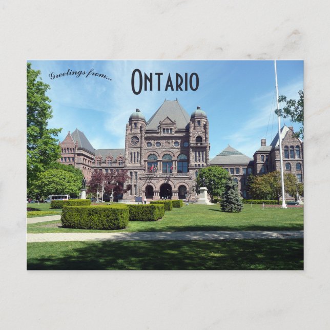 Ontario Legislative Building Ontario Canada Postcard (Front)