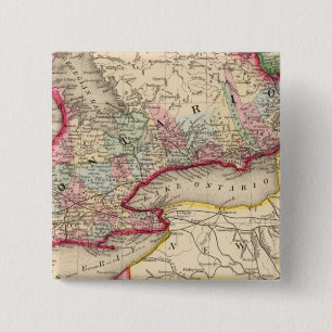 Ontario Map by Mitchell 15 Cm Square Badge