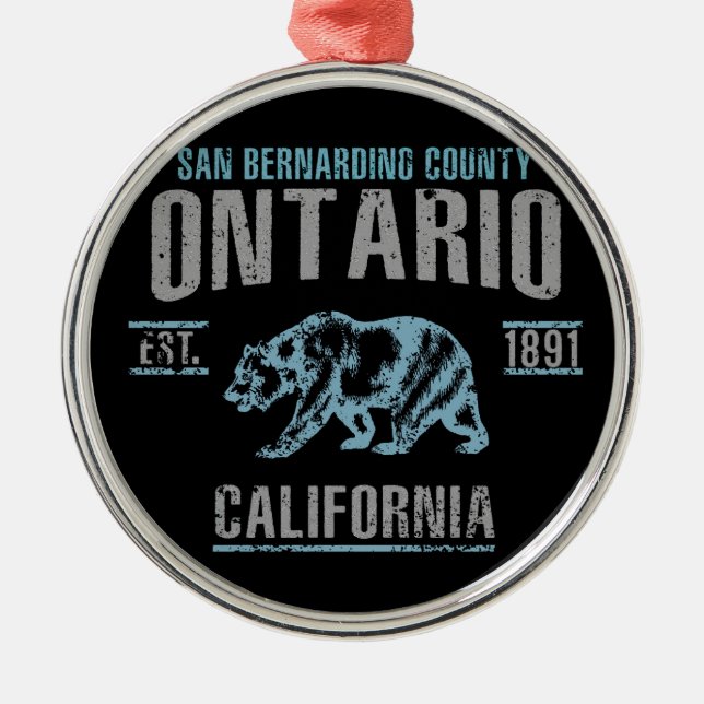 Ontario Metal Tree Decoration (Front)