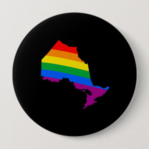 ONTARIO PRIDE 10 CM ROUND BADGE