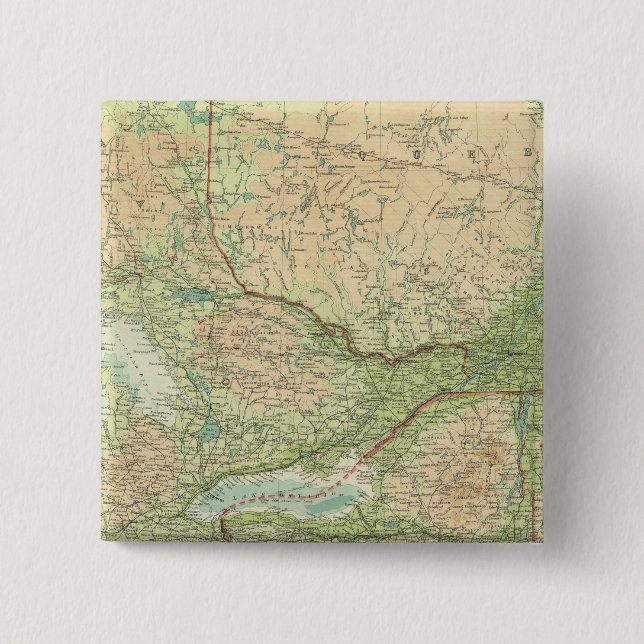 Ontario & Quebec 15 Cm Square Badge (Front)