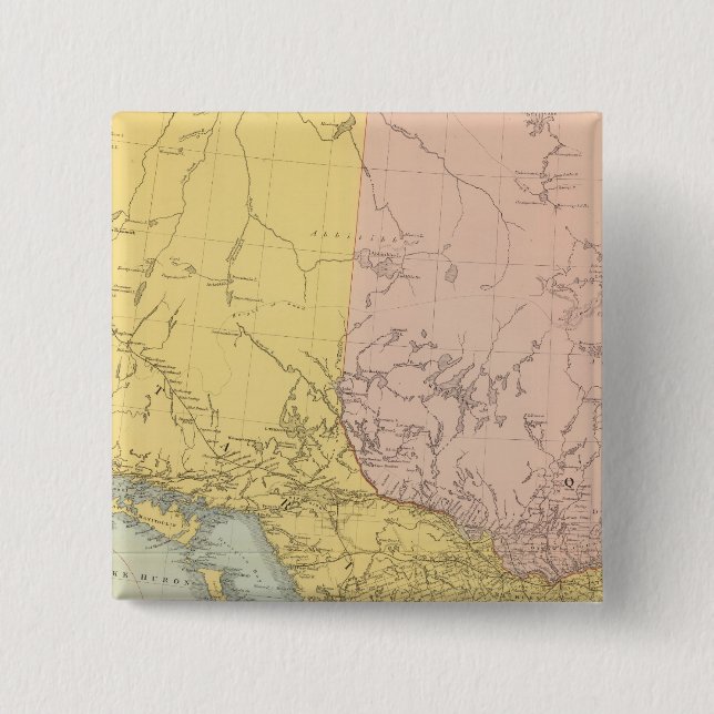 Ontario, Quebec 15 Cm Square Badge (Front)