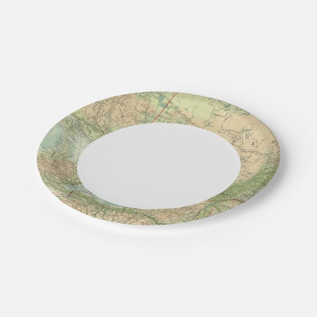 Ontario & Quebec Paper Plate (Angled)