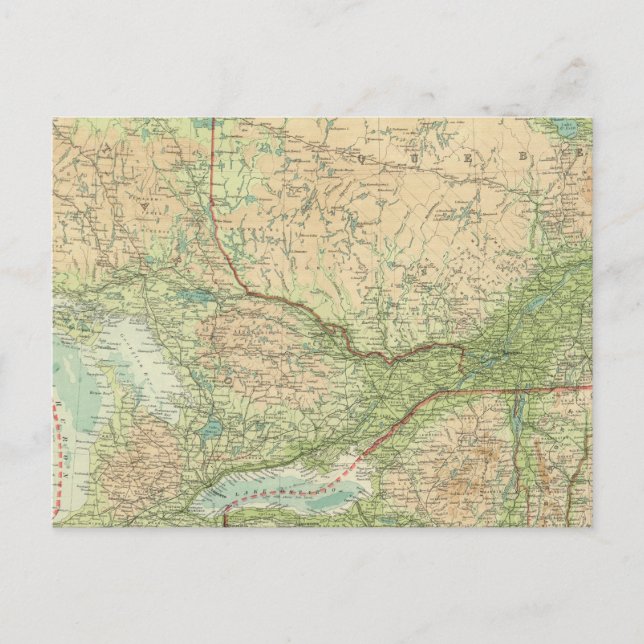 Ontario & Quebec Postcard (Front)