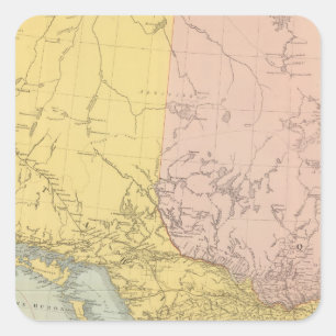 Ontario, Quebec Square Sticker
