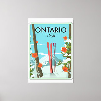 Ontario To Ski Canvas Print