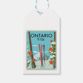 Ontario To Ski Gift Tags