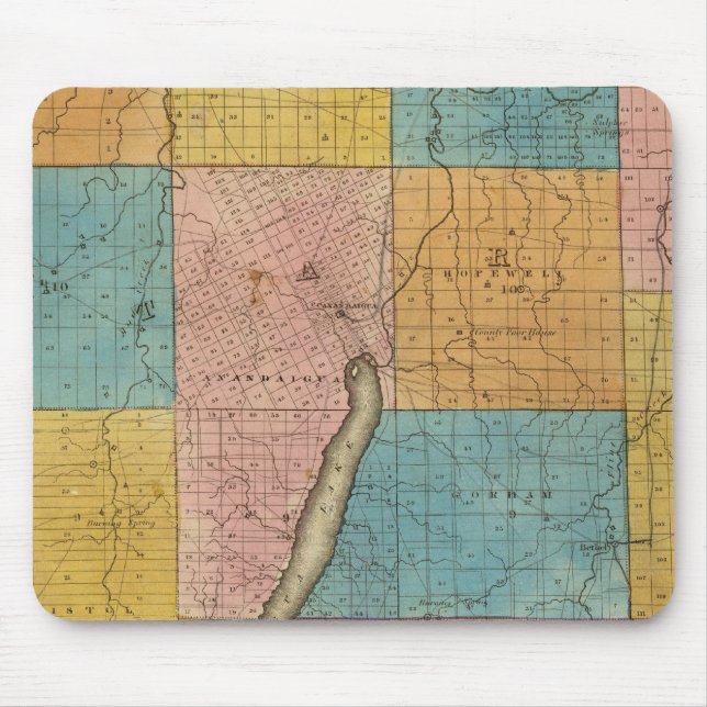 Ontario, Yates counties Mouse Mat (Front)