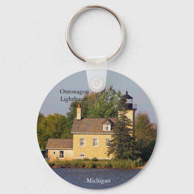 Ontonagon Lighthouse 2023 key chain (Front)
