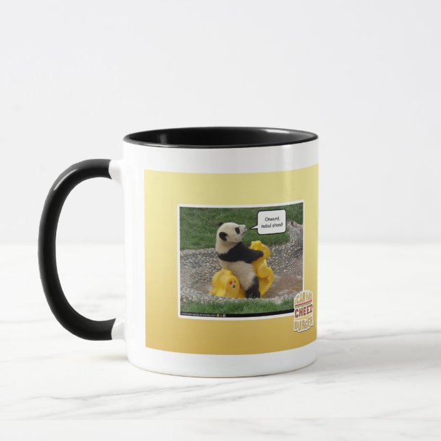 Onwurd, nobul steed! mug (Left)