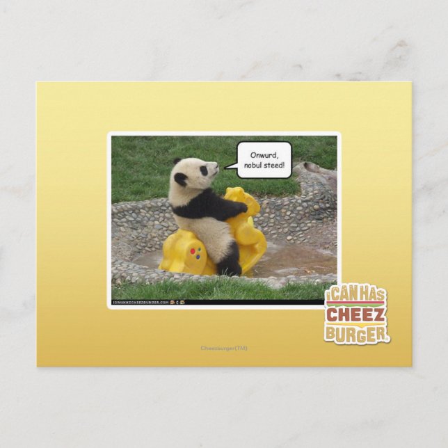 Onwurd, nobul steed! postcard (Front)