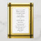 Onyx Border Yellow Real Gold Frame Wedding