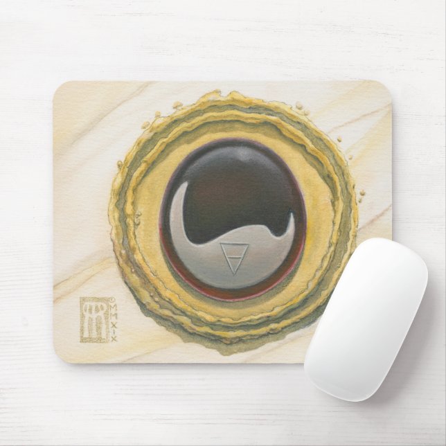 Onyx Core Gemstone Mouse Mat (With Mouse)