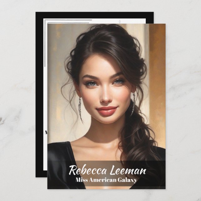 Onyx Fade Pageant Autograph Card (Front/Back)