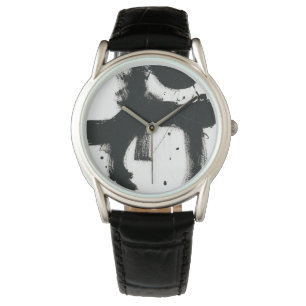 Onyx Gesture - Black Paint Strokes Watch
