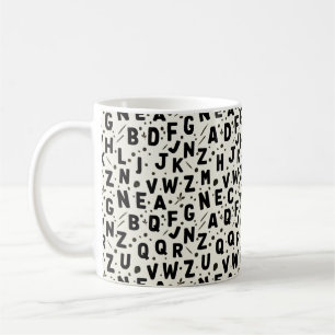Onyx Ink Alphabet Coffee Mug