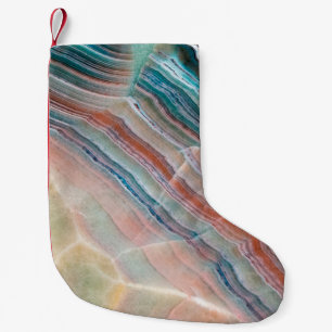 onyx marble texture background of natural stonesto small christmas stocking