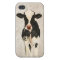 Onyx & Pearl Cow Damask i