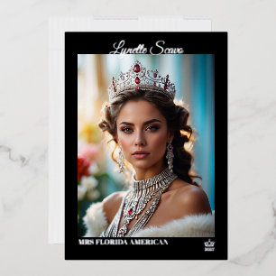 Onyx Shine Foil Printed Pageant Autograph Cards