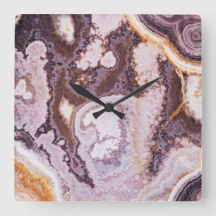 Onyx Stone Pattern Acrylic Wall Clock