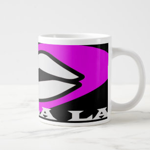 OO La La design pink and black beauty theme Coffee Large Coffee Mug
